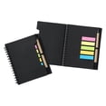 thumbnail image 1 of Notebook with Pen Attached, Coil Binding Writing Pad for Office Home Journal Planning, Black Color Thick Paper No Bleed Easy Tear Pages, 1 of 6