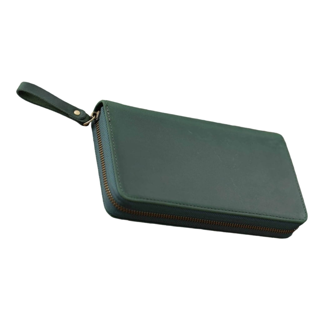 Notebook1eatherCover Zippered1eatherCover for 7.28x3.54Inch Field Notes