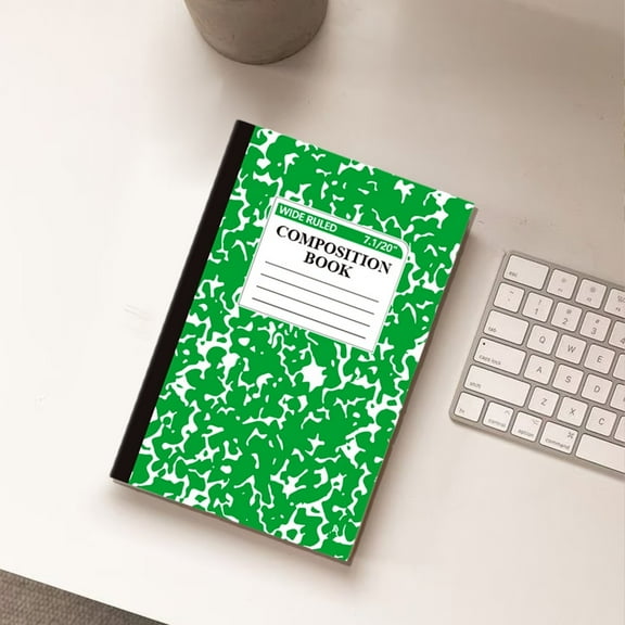 Notebooks College Ruled Marble Pattern Journal Minimalist Notepad,Aesthetic Lined Memo Book Stitch Bound Executive Stationery Project Record Ledger 14cm*21cm 1pc