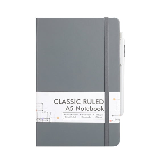 Notebooks Journal Bulk with 1 Pensongmies A5 Hardcover Notebook Ruled Lined Journal Set with Pen Holder for Work Business Journaling Note Taking, 5.31"X8.26"