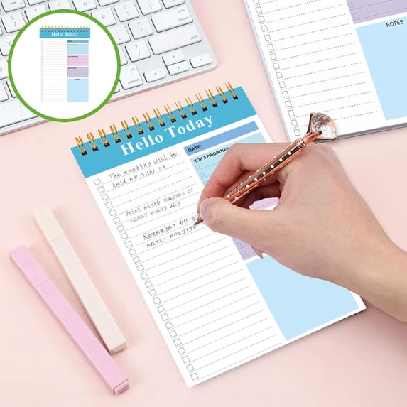 Notebooks for Work Daily To-Do Notepad, To-Do List Notepad Time ...