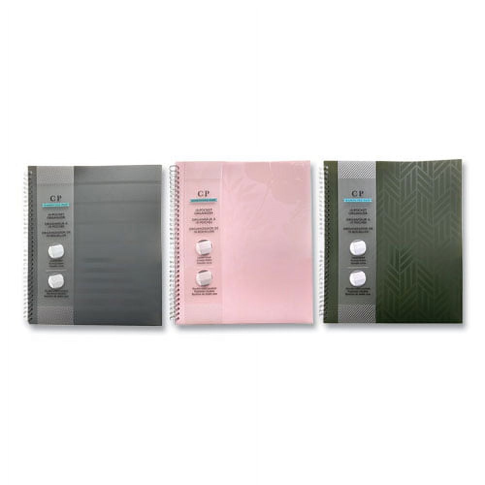 Noted Neutrals Glossy 10-Pocket Portfolio Folder, 11 x 8.5, Assorted Noted Neutrals Glossy 10-Pocket Portfolio Folder, 11 x 8.5, Assorted