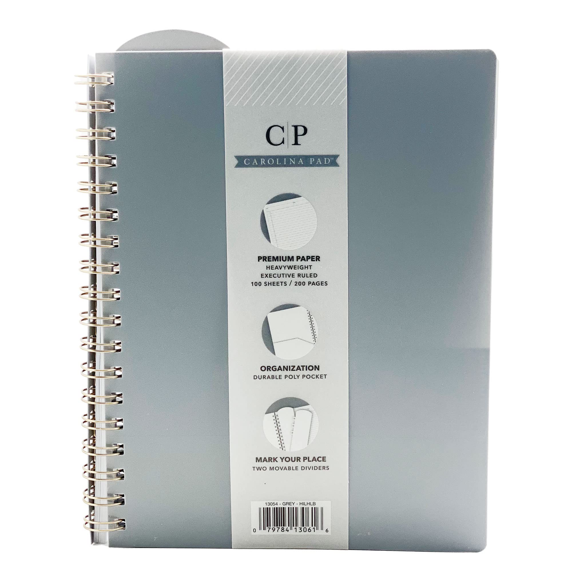 Steel Notebook Noted Neutrals Ideal Books | Metal Ring Spiral Notebook (Pack of 2 ...