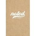 thumbnail image 1 of Noted Pocket Notebook: 4"x6", Small Journal Blank Memo Book, White Logo Kraft Brown Cover, (Paperback), 1 of 1