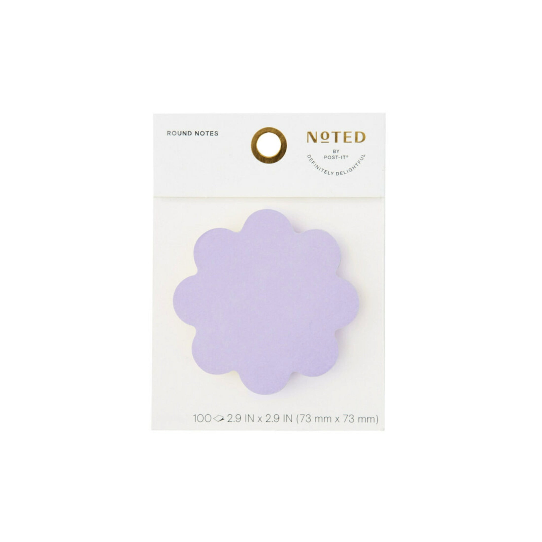 Noted by Post-it, Lilac Daisy Shape Notes, 2.9 in. x 2.9 in., 100 ...