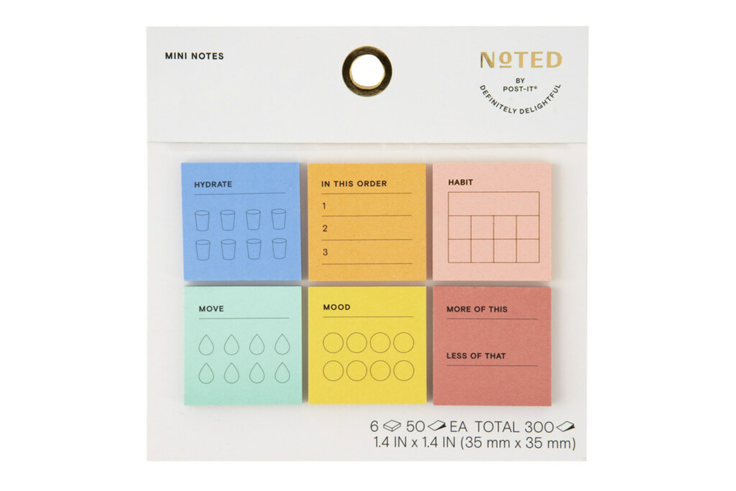 Noted by Post it® Printed Mini To Do Notes 1 5 in x 1 5 in Noted by Post it® Printed Mini To Do Notes 1 5 in x 1 5 in