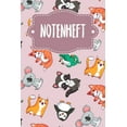thumbnail image 1 of Notenheft: Notenheft fÃ¼r SchÃ¼ler und Studenten - Motiv: Rosa Tierwelt, (Paperback), 1 of 1