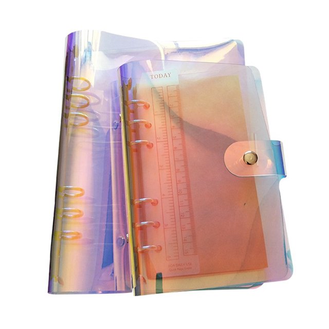 Notepad File Binder Transparent File Folder Loose Leaf Personal Planner