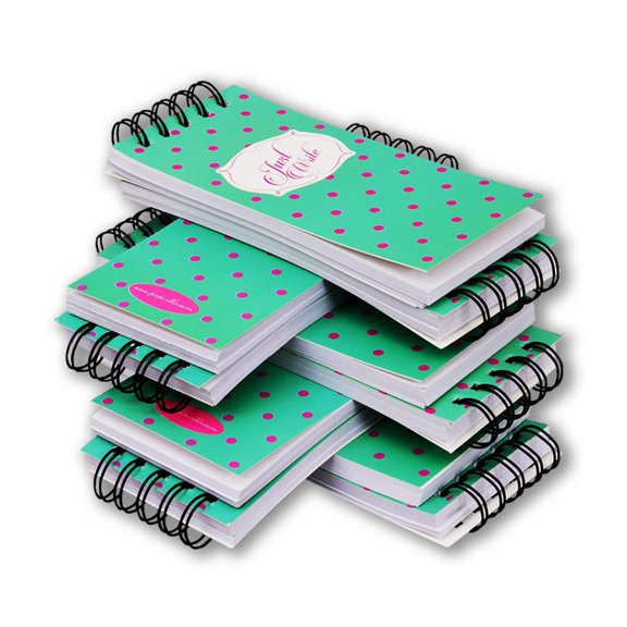 Notepad Journal For Personal & Office Use, Top Wiro Spiral Bound, Unruled 100 Pages, Set Of 10