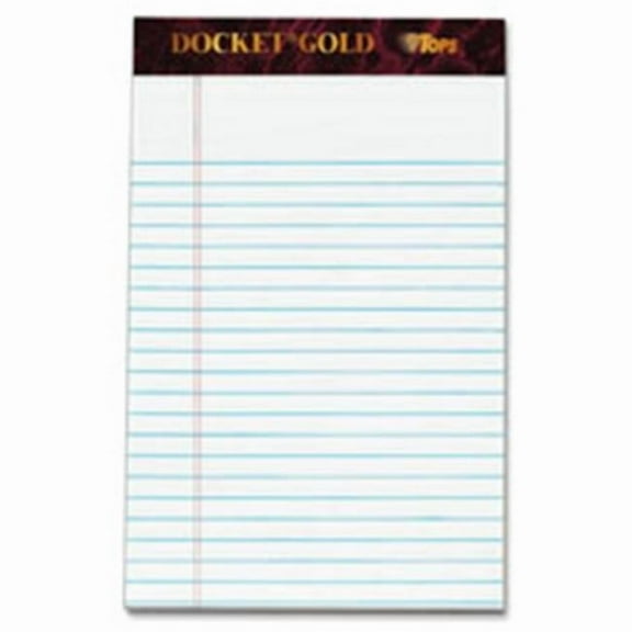 Notepad-Jr. Legal Ruled-20lb- 50 Sheets-5 in. x 8 in.-12-PK-White