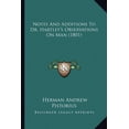 thumbnail image 1 of Notes And Additions To Dr. Hartley's Observations On Man (1801) (Paperback), 1 of 1
