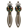 thumbnail image 1 of Notes Elegant Vintage Copper Crown-shaped Bookmarks - Stainless Steel Reading Accessories for Book Lovers, Set of 2 Book Marks, 1 of 5