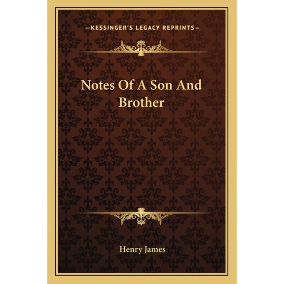 Notes Of A Son And Brother (Paperback)