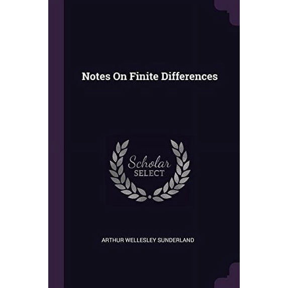 Notes On Finite Differences (Paperback)
