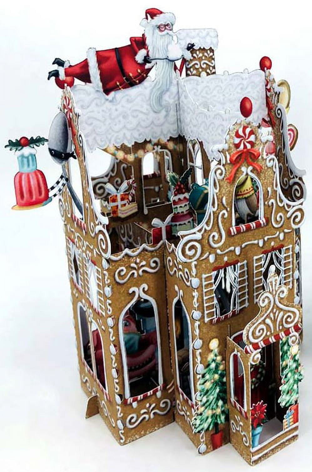 Notes & Queries Gingerbread House 3D Pop Up Laser Cut Christmas Card