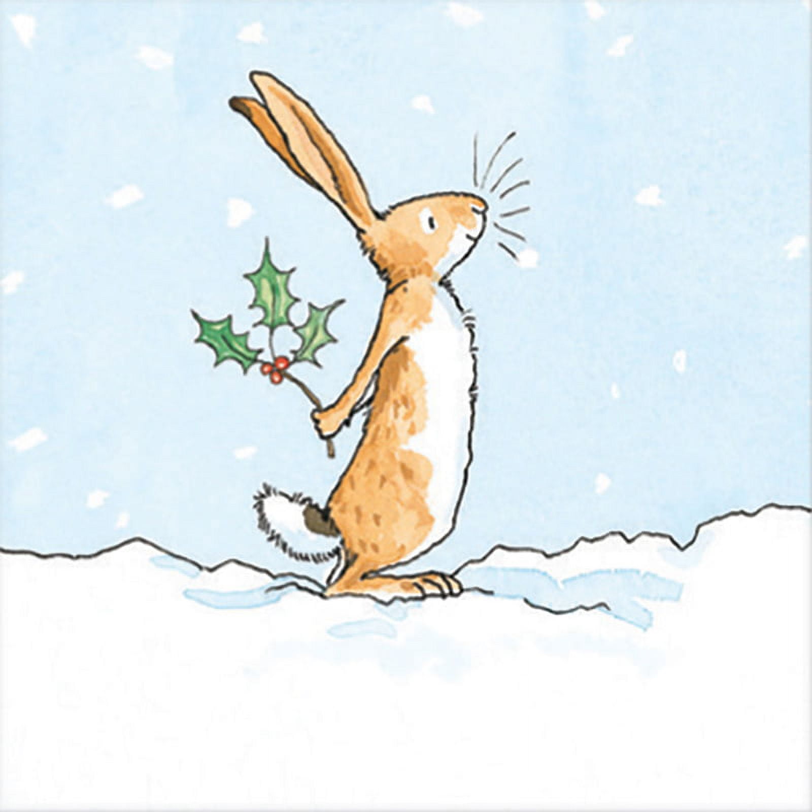 Notes & Queries Little Nutbrown Hare and Holly Package of 8 Christmas Cards