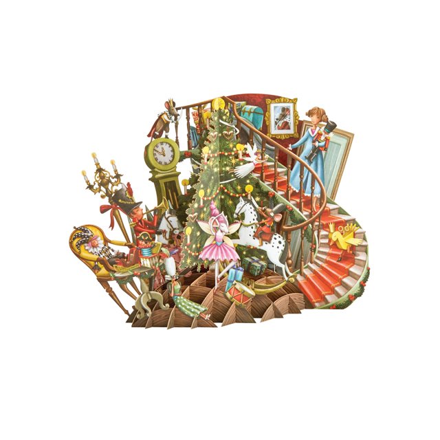 Notes & Queries Nutcracker PopUp Card 3D Christmas Greeting Card wit