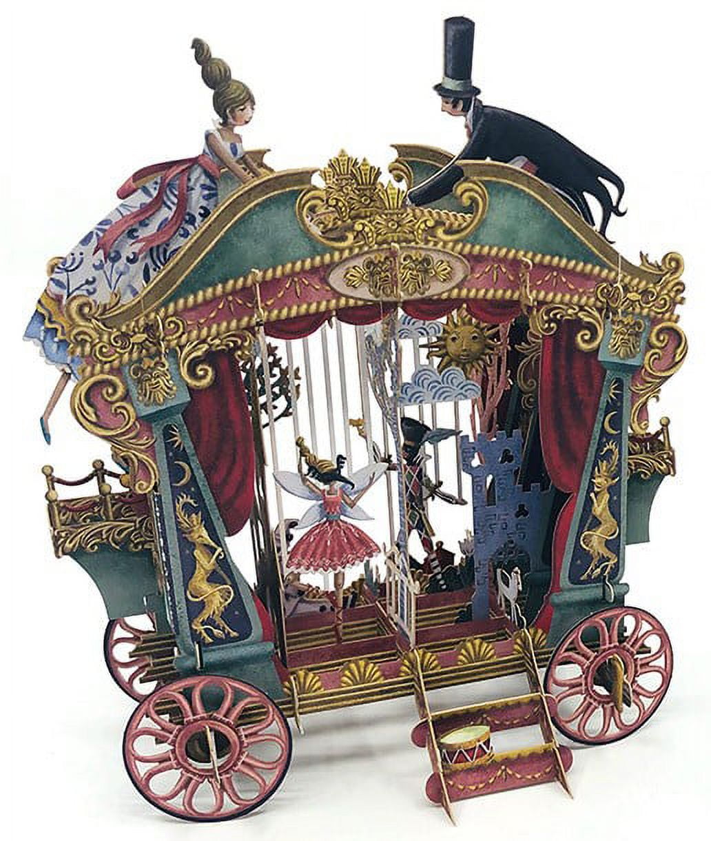 Notes & Queries Puppet Theater Carriage 3D Pop Up Laser Cut Keepsake