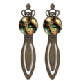 thumbnail image 1 of Notes Vintage Copper Crown-Shaped Bookmarks: Stainless Steel Book Accessories, Gift Set for Book Lovers – Includes 2 Bookmarks, 1 of 5