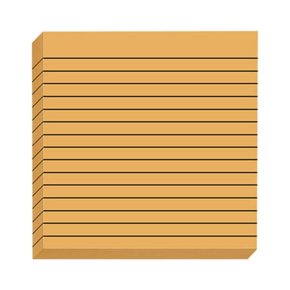 Notes With Lines, Dienrx Clear Transparent Sticky Notes With Lines - Vintage Colors, See-Through Memo Pad for Books, Planners & Studying