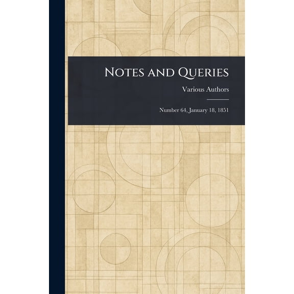Notes and Queries, (Paperback)
