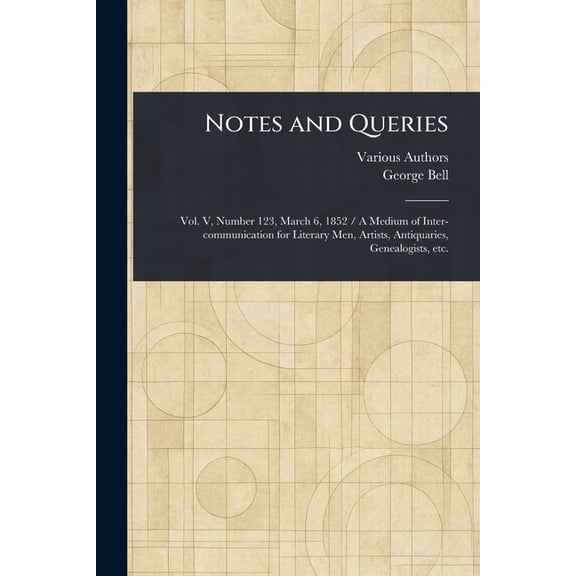 Notes and Queries, (Paperback)
