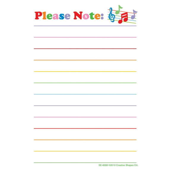 Notes and Quotes Please Note, 3.5in x 5.5in, 35 sheets