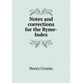 thumbnail image 1 of Notes and corrections for the Ryme-Index (Paperback), 1 of 1