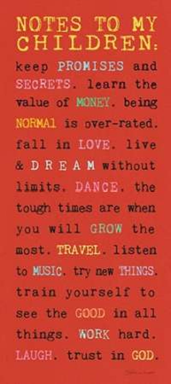 Notes to Children IV Canvas Art - Stephanie Marrott (10 x 20)
