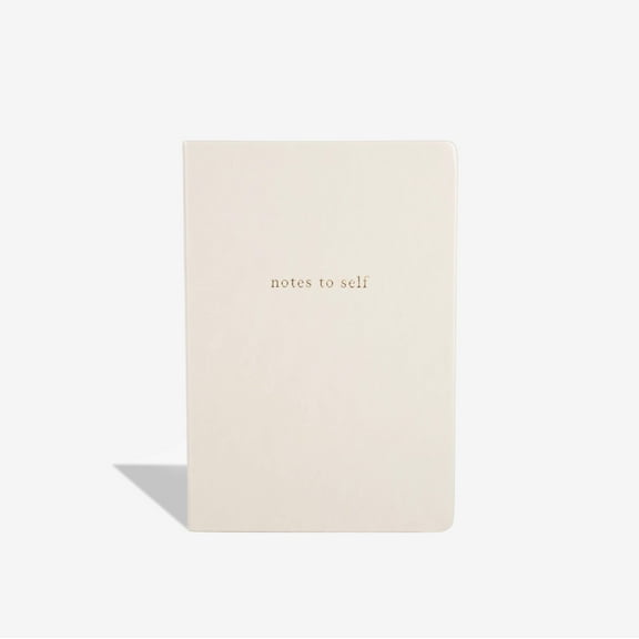 Inside Then Out -Notes to Self Hardcover Lined Journal - Beige