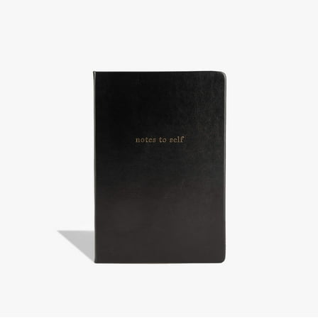 Inside Then Out -Notes to Self Hardcover Lined Journal - Black