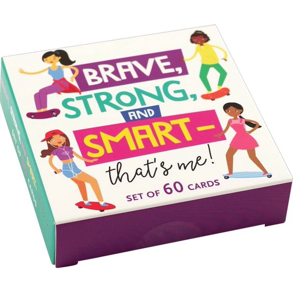 Noteworthy Card Decks Brave, Strong, and Smart --That's Me! Card Deck: Empowering Cards to Inspire Girls, (Hardcover)
