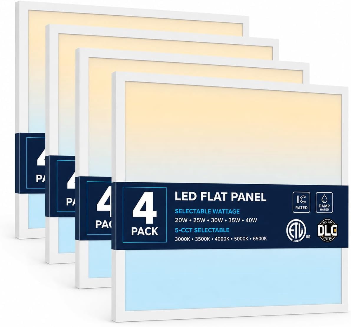 Nothing BUT LEDs 2x2 LED flat panel light, tunable 20W-40W, 3000K-6500K ...
