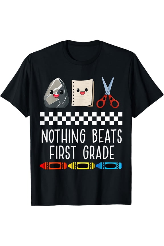 Nothing Beats 1st First Grade Student Teacher Back to School Men T-Shirt