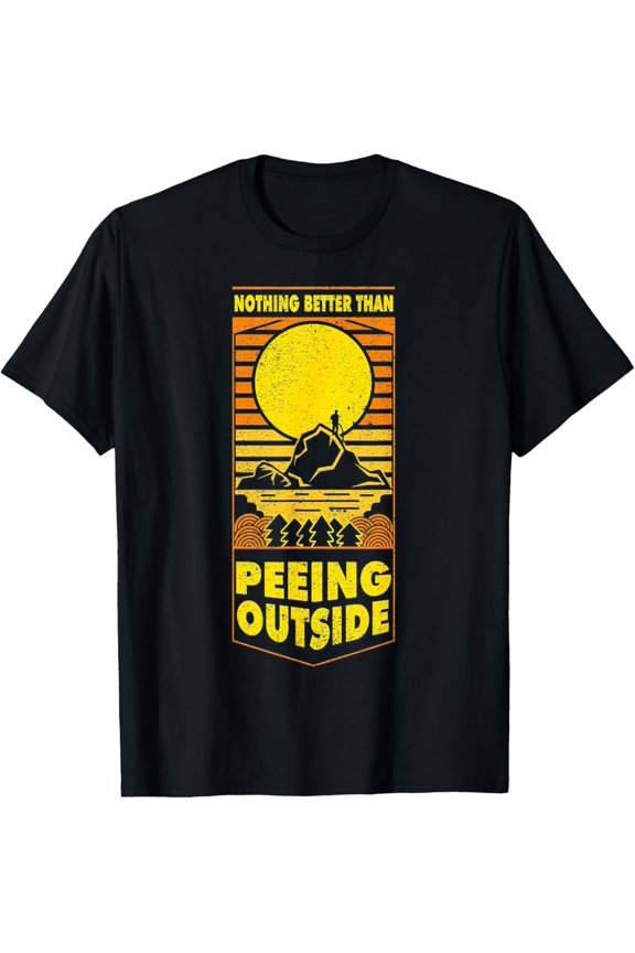 Nothing Better Than Peeing Outside Retro Vintge T-Shirt