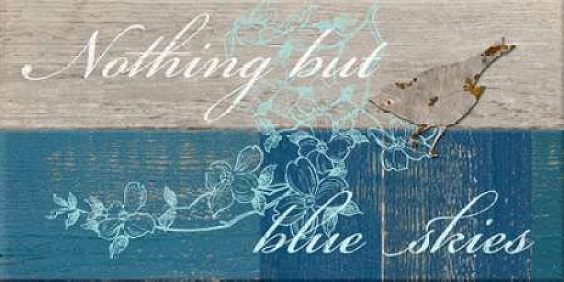 Nothing But Blue Skies Canvas Art - Sam Appleman (10 x 20)