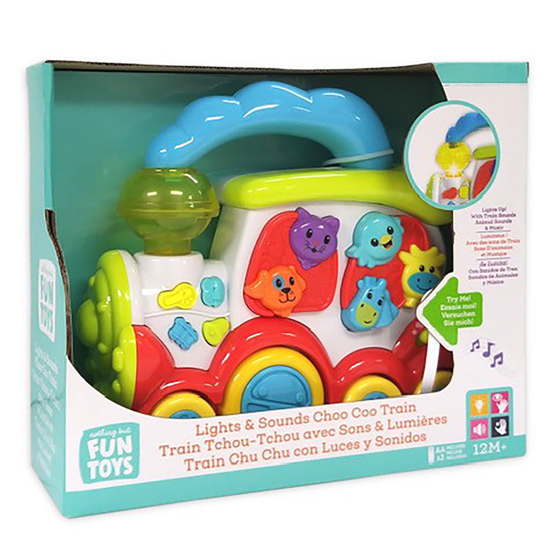 Nothing But Fun Toys Lights & Sounds Animal Choo Choo Train Designed for  Children Ages 12+ Months