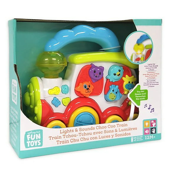 Nothing But Fun Toys Lights & Sounds Animal Choo Choo Train Designed for Children Ages 12+ Months