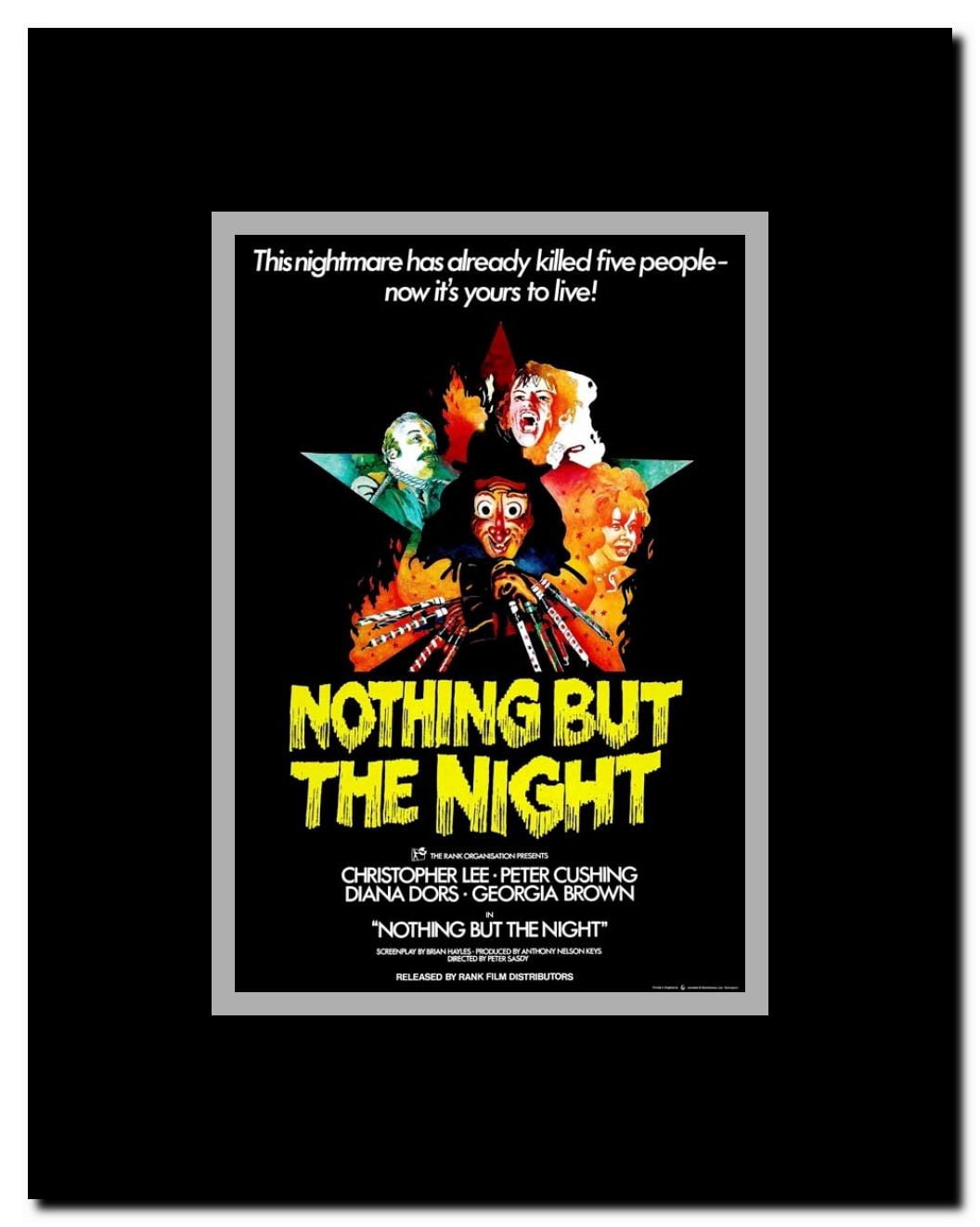 Nothing But the Night Framed Movie Poster