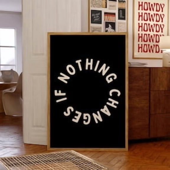 Nothing Changes If Nothing Changes Poster, Poster Home Decor, Poster Only