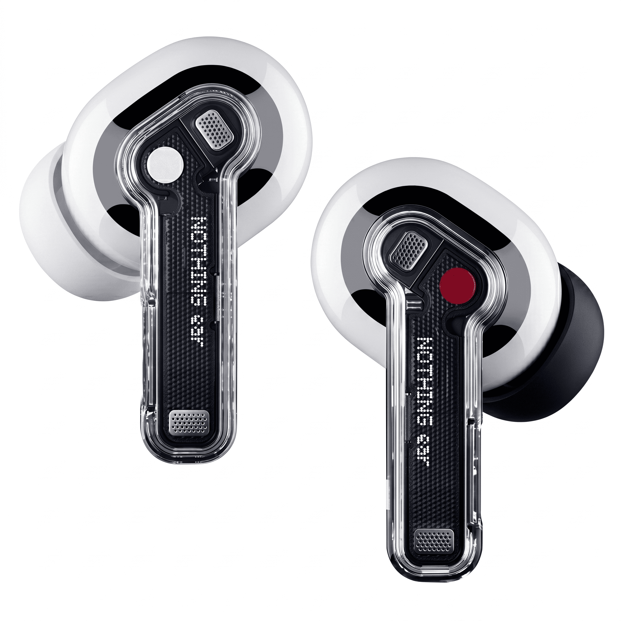 Nothing Ear Wireless Earbuds Bluetooth, 45dB Hybrid Smart ANC Earbuds, 11mm Deep Bass Boost, Hi-Res Audio with LDAC & LHDC 5.0, 6 Mics Call, 40.5H Playtime with Fast Charging Case, ChatGPT Supported