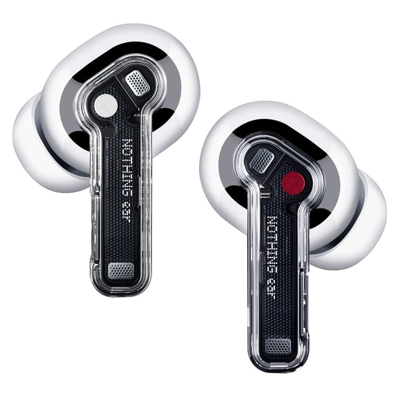 Nothing Ear Wireless Earbuds Bluetooth, 45dB Hybrid Smart ANC Earbuds, 11mm Deep Bass Boost, Hi-Res Audio with LDAC & LHDC 5.0, 6 Mics Call, 40.5H Playtime with Fast Charging Case, ChatGPT Supported