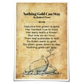 thumbnail image 1 of Nothing Gold Can Stay Poem Wall Art poster  Bedroom Modern Rustic Decor  Poster, 1 of 1