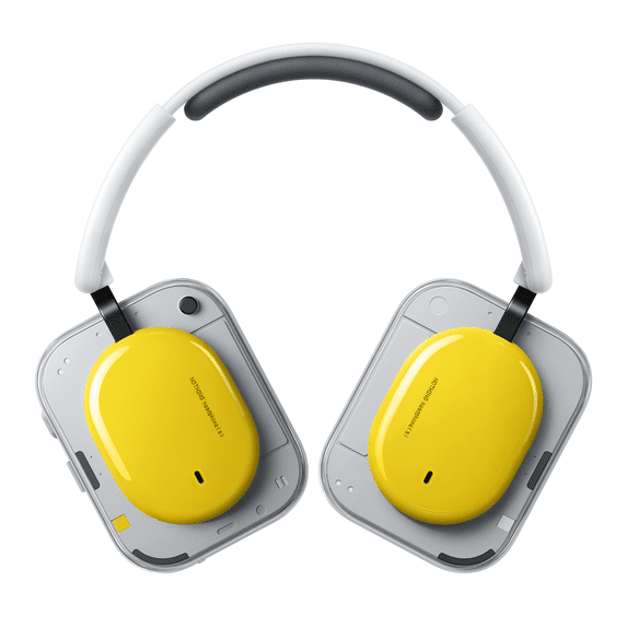 Nothing Headphone (a) 2026 New, Adaptive Active Noise Cancelling Headphones, Wireless Over Ear Bluetooth 5.4 ANC Headset with LDAC Hi-Res, 5 HD Mics Ultra Bass via APP, 135 Hours Playtime,Yellow