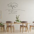 thumbnail image 1 of Nothing Last Forever Quote Beautiful Big Tree Silhouette Line Pattern Drawing Decor Vinyl Wall Art Sticker Wall Decal Home Kids Nursery Room Study Room Boys Girls Wall Decor Design Size (35x40 inch), 1 of 3