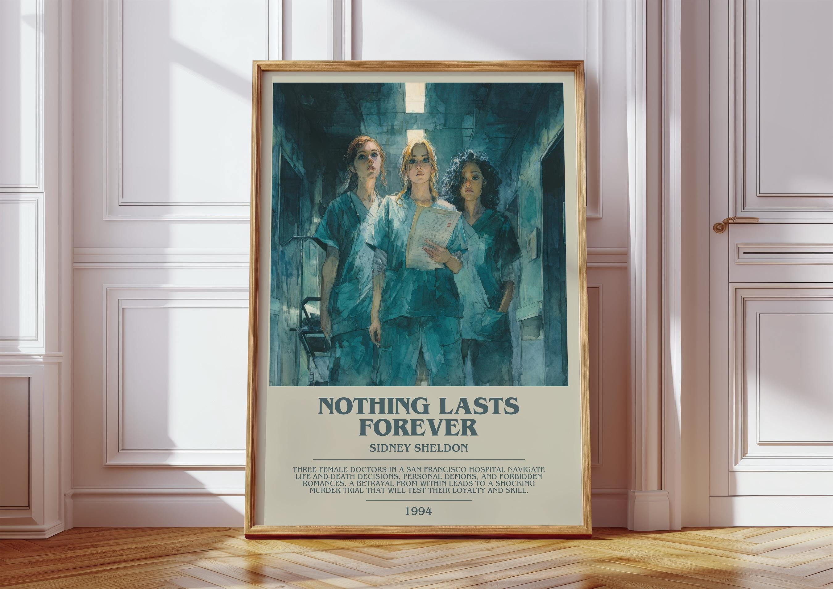 Sheldon Bakery Nothing Lasts Forever By Sidney Sheldon Mystery Literary Classic Poster ...