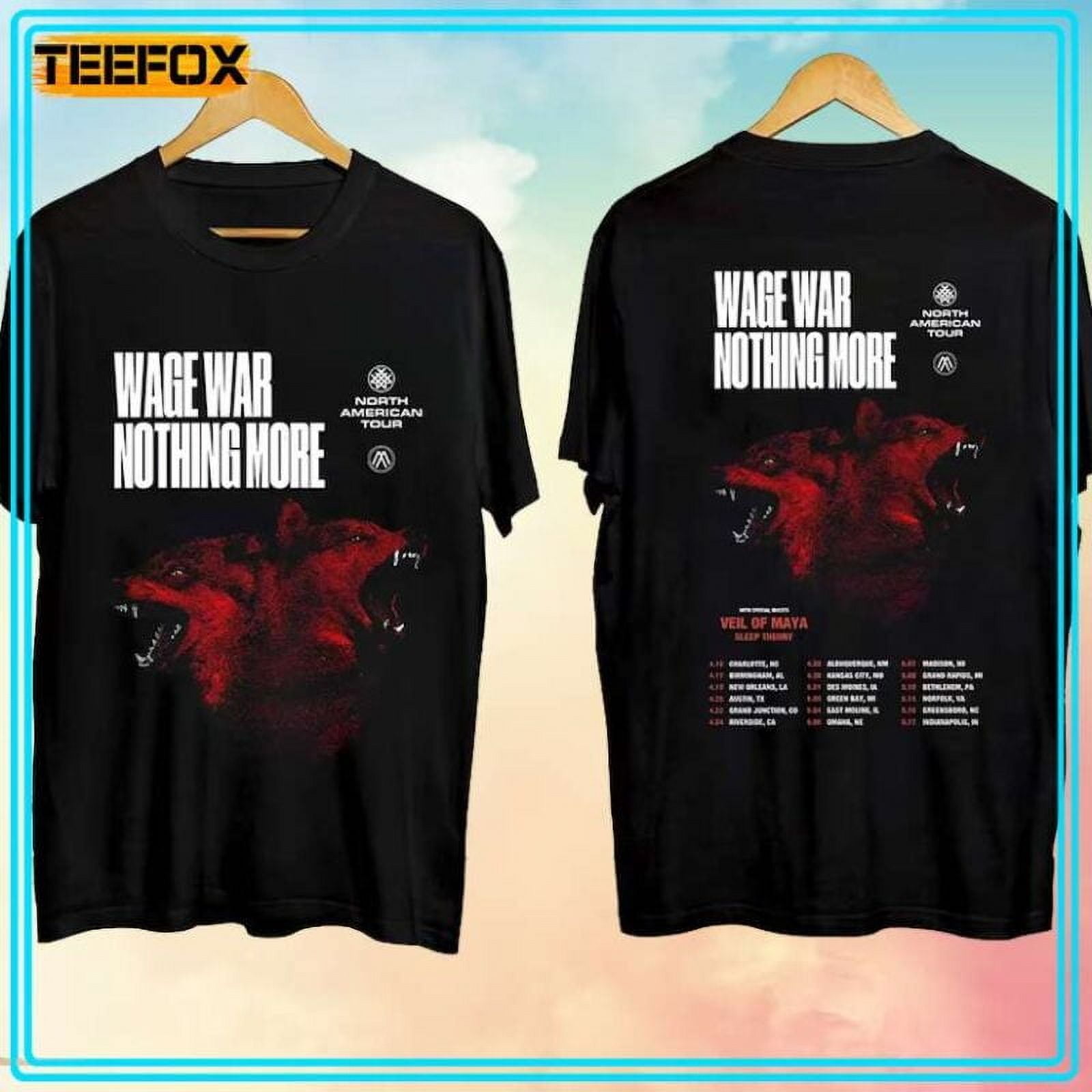 Nothing More and Wage War Spring US Tour 2024 TShirt