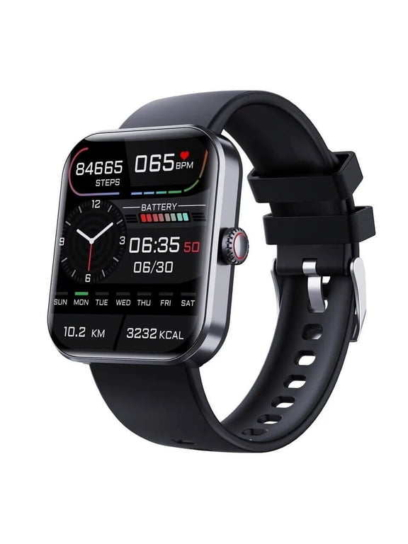 for Nothing Phone (2) Smartwatch, Fitness Activity Tracker for Men Women Heart Rate Sleep Monitor, Step Counter, 1.91" Full Touch Screen Fitness Tracker Smartwatch - Black