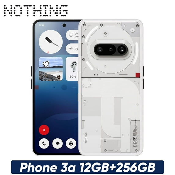 Nothing Phone 3a 5G Dual SIM 256GB ROM 12GB RAM GSM Unlocked - White
