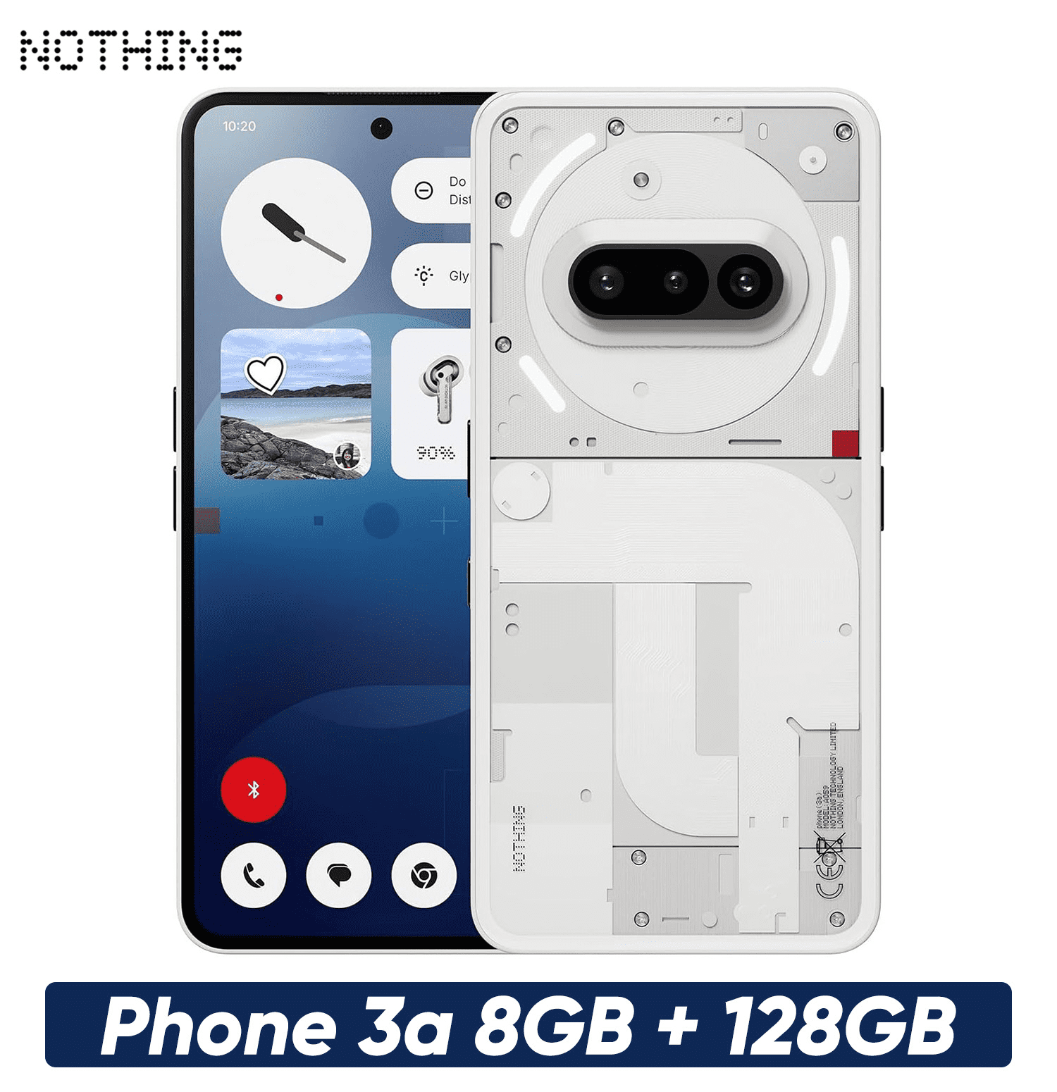 スマートフォン本体 Nothing Phone (3a) 128GB Nothing Phone (3a) 5G Smartphone,120Hz AMOLED Display, 50MP
